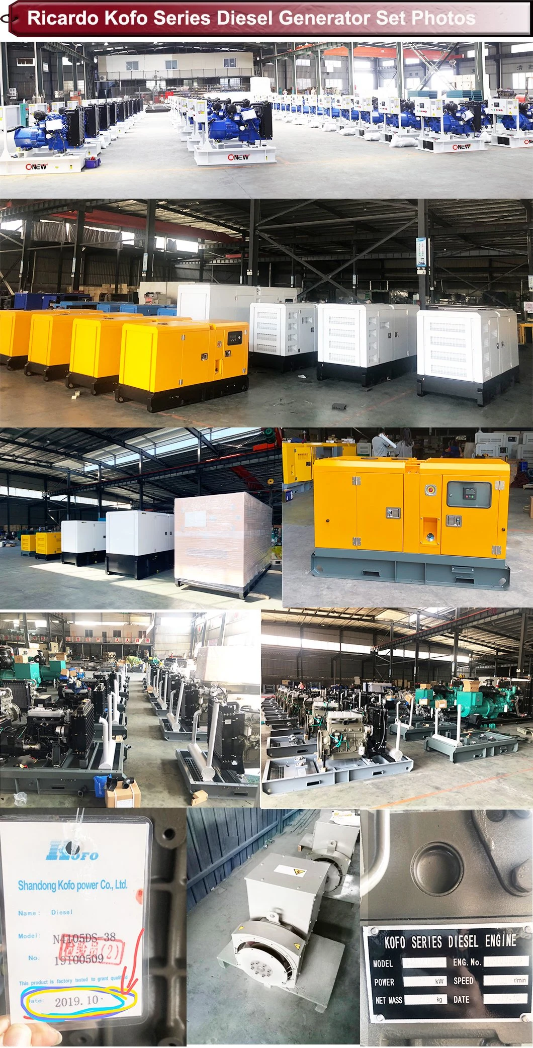 100kVA80kw Diesel Engine Power Cumming/Kubota/Daewoo/Weichai/Denyo Used kVA for Electric Set Genset Canopy /Enlcosure/Container Silent Portable Genearator Price