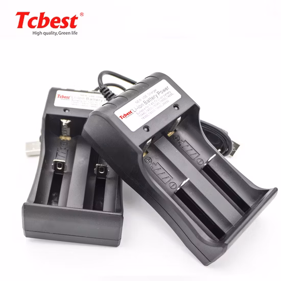 Новое зарядное устройство USB, литий-ионный аккумулятор, подходит для портативных слотов CE/RoHS США, ЕС и 1–43,7 В для 26650/18650/10440/14500/18350/18500